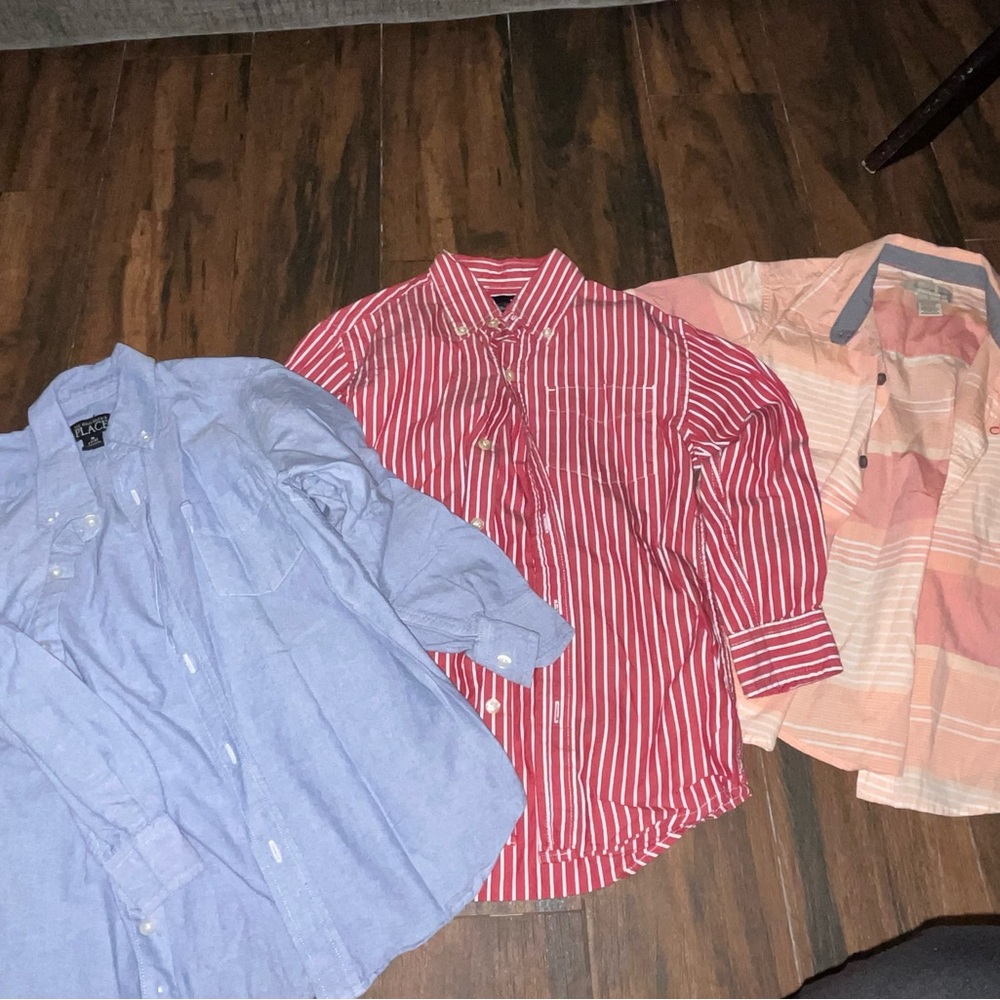 BUNDLE OF (3): Kids Button Down Shirts
